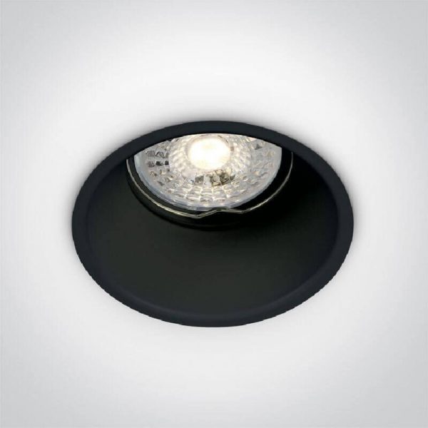 Ugradbena svjetiljka halo SEMI TRIMLESS GU10 crna