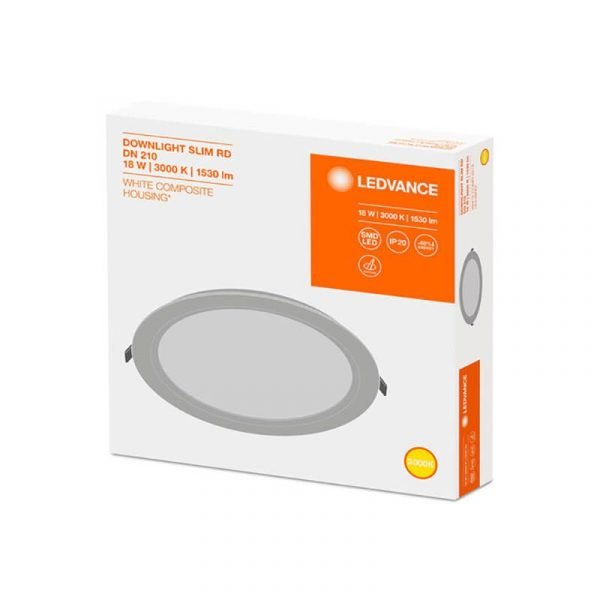 Svjetiljka DOWNLIGHT SLIM DN210 18W/4000K bijela - Slika 3