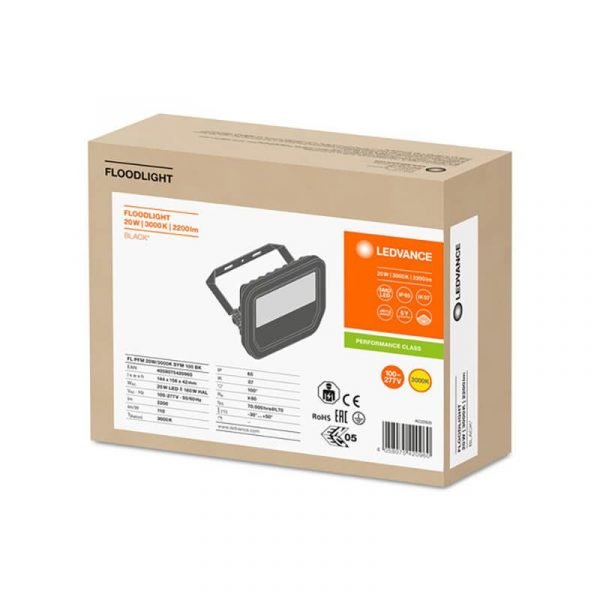 Reflektor PFM 20W/3000K SYM crni IP65 - Slika 3