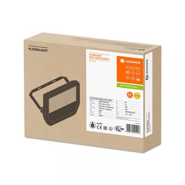 Reflektor PFM 50W/3000K SYM crni IP65 - Slika 3