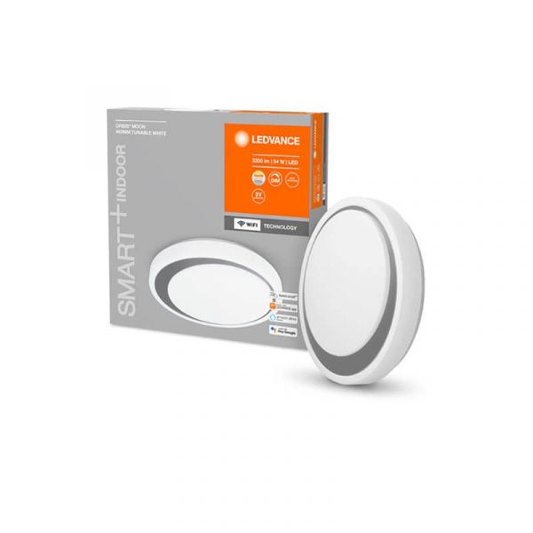 Stropna svjetiljka SMART+WIFI ORBIS Moon 480 siva