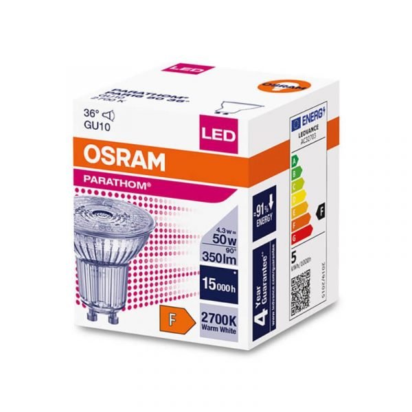 Žarulja LED PAR16 50 NON-DIM 36° 4,3W/827 GU10 - Slika 2