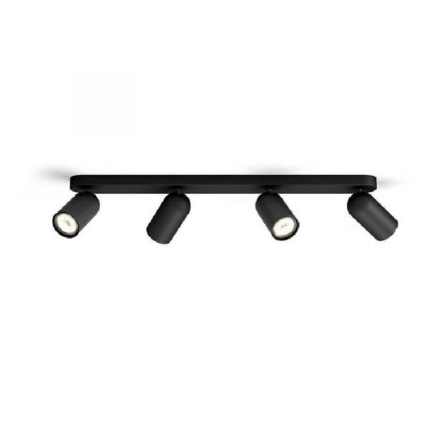 Svjetiljka PONGEE BAR/TUBE 4xNW crna