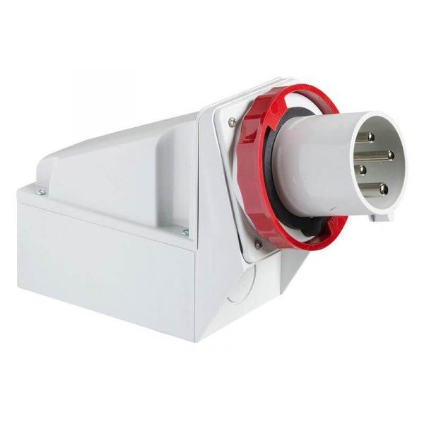 Industrijski utikač zidni 125A 5P 415V IP67