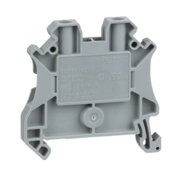 Stezaljka TR 4mm2 1P 1x1 siva