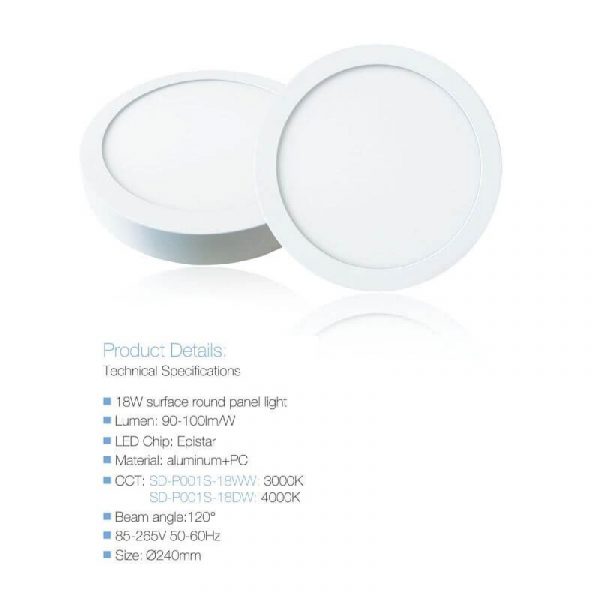 Downlight nadžbukna svjetiljka LED/18WW okrugla