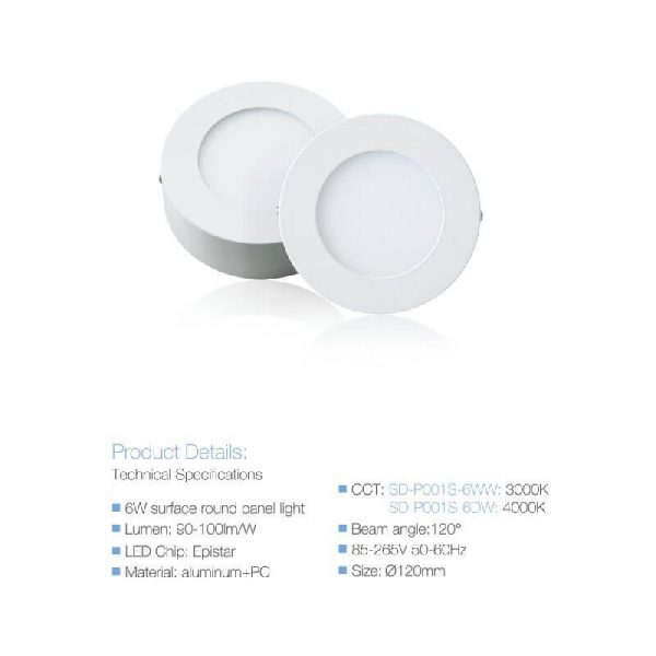 Stropna nadžbukna svjetiljka DOWNLIGHT LED okrugla