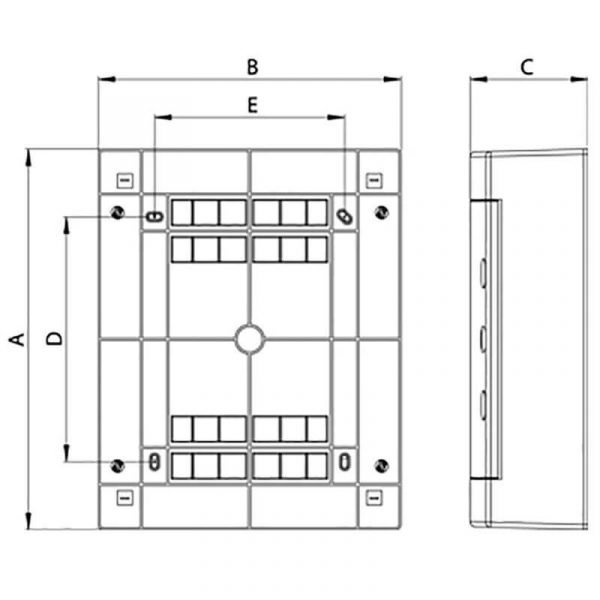 Ormar nadžbukni 1R 12M (1x12) prozirna vrata - Slika 2