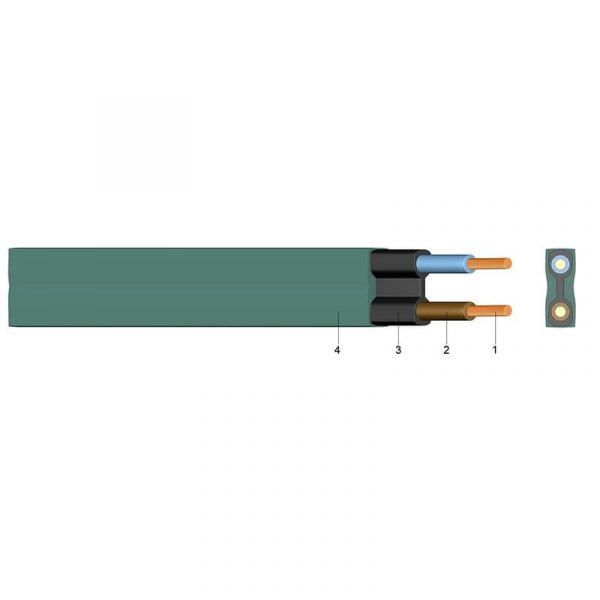 Parangal kabel H05RNH2-F 2*2,5