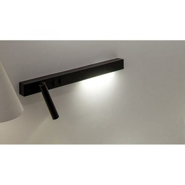 Zidna svjetiljka LED 1x3W+1x6W 30CM crna - Slika 3
