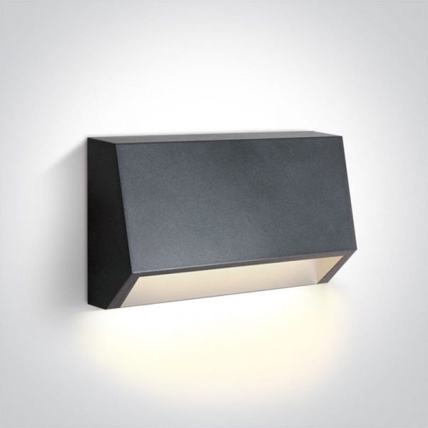 SVJ. ONE LIGHT anthracite led wall light 1,5W WW D