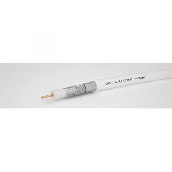 Kabel KOAX 75oma 1,13/4,8 AF TRI-SHIELD €/m