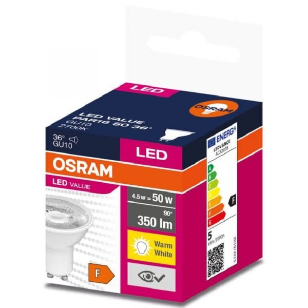 Žarulja LED Value PAR1650 36° 5W/827/230V GU10 - Slika 2